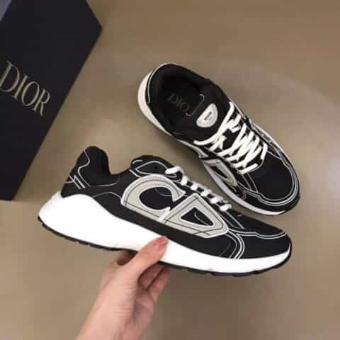 DIOR迪奥   进口网眼织物科技面料拼接CD 情侣款 运动跑鞋