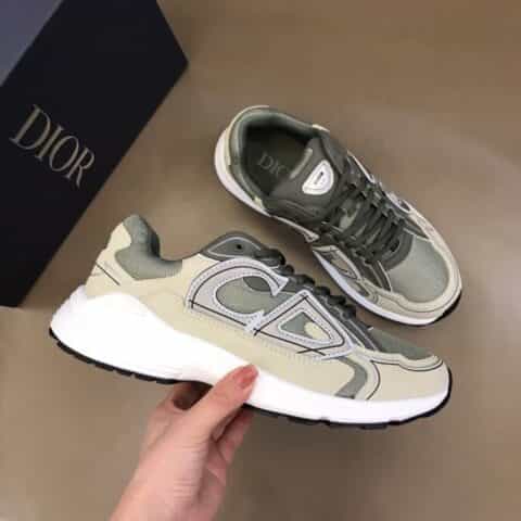 DIOR迪奥   进口网眼织物科技面料拼接CD 情侣款 运动跑鞋