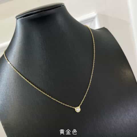 新款Cartier飞碟系列 单钻项链