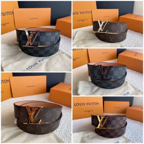 LV/路易威登   LV经典款logo卡头扣腰带3.8cm
