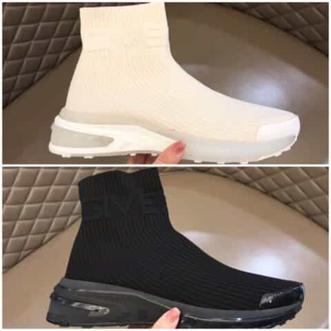 Givenchy纪梵希   高定原版一致的特殊弹力针织面料高帮秋冬男士袜子靴