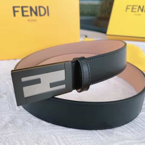 FENDI芬迪   意大利工艺男士3.5cmFF腰带