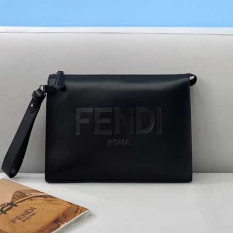 FENDI芬迪大𝐥𝐨𝐠𝐨全皮手包8351A