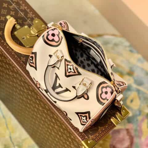 Louis Vuitton LV Speedy Bandoulière 25 豹纹手提包 M45828
