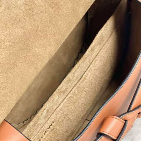 LOEWE罗意威 字母寛肩带Gate马鞍包 0671棕色