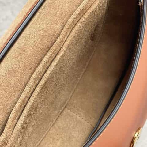 LOEWE罗意威 字母寛肩带Gate马鞍包 0672棕色