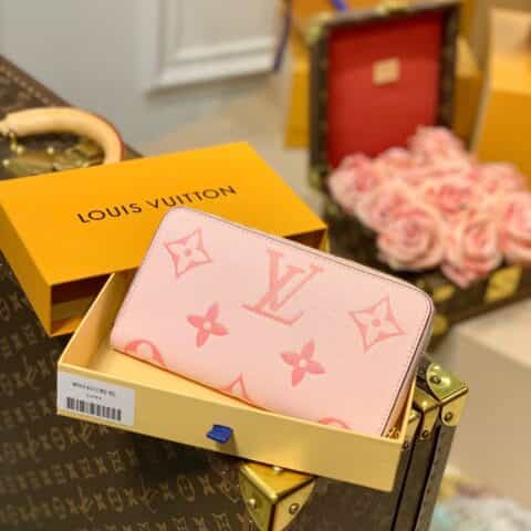 Louis Vuitton LV Zippy wallet M80403腮红粉