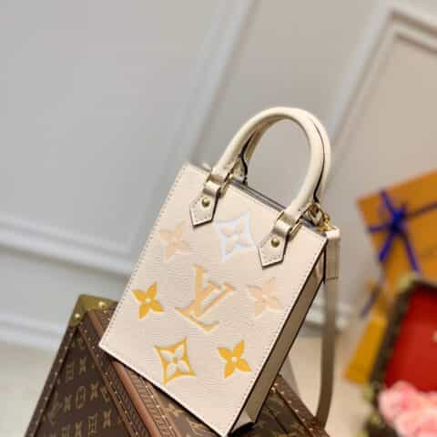 Louis Vuitton LV Petit Sac Plat Tote M80449香草黄