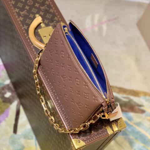 Louis Vuitton LV Coussin PM 链条斜挎包 M59277灰褐色