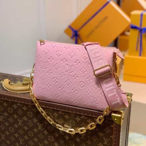 Louis Vuitton LV Coussin PM 链条斜挎包 M59276玫瑰粉