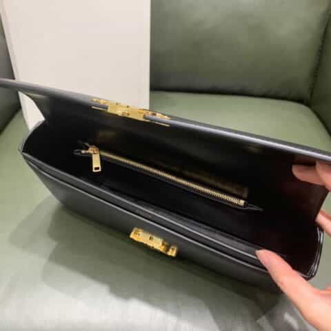 CELINE CHAIN BAG TRIOMPHE 凯旋门新版腋下包 197412黑色配金链