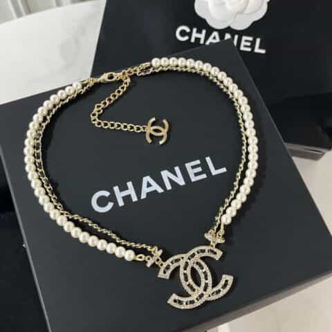 新款CHANEL香奈儿双c双层项链