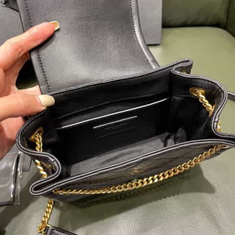 Saint laurent Ysl 𝐌𝐢𝐧𝐢 𝐍𝐨𝐥𝐢𝐭𝐚 复古翻盖包 672738黑色