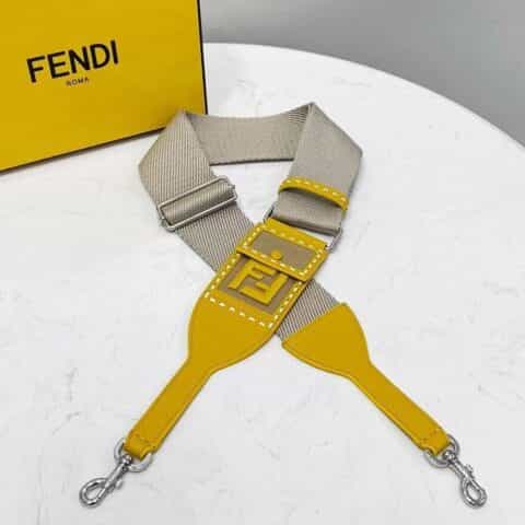 FENDI芬迪双Flogo简约型宽版长肩带912