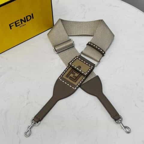 FENDI芬迪双Flogo简约型宽版长肩带912