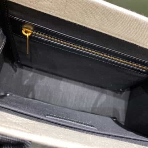 Balenciaga 𝗛𝗮𝗿𝗱𝘄𝗮𝗿𝗲 帆布黑白拼色托特包 671402