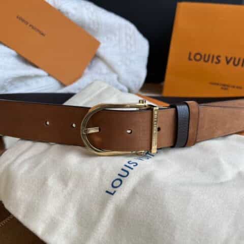 LV/路易威登   进口头层绒面皮与头层牛皮男士腰带
