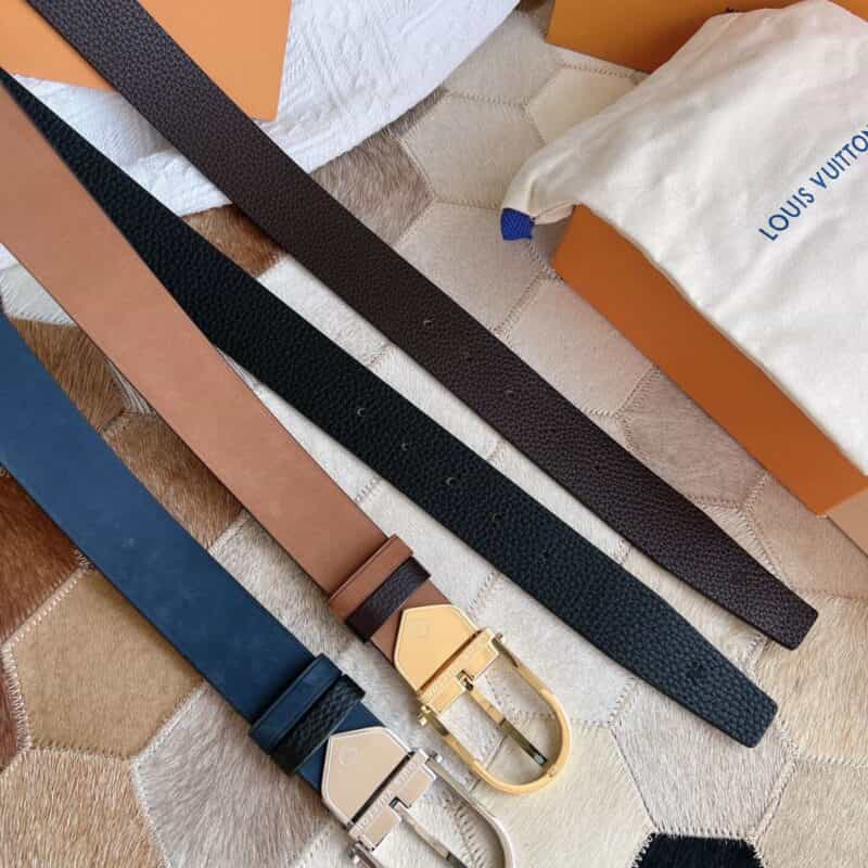 LV/路易威登   进口头层绒面皮与头层牛皮男士腰带