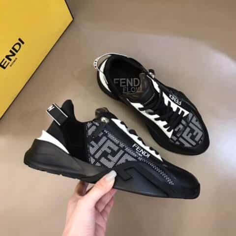 FENDI芬迪   F D春夏新品男士一脚蹬运动鞋