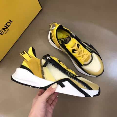 FENDI芬迪   F D春夏新品男士一脚蹬运动鞋