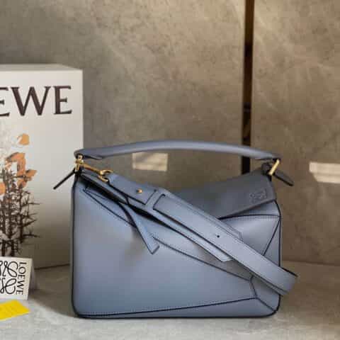 LOEWE罗意威 Puzzle bag 中号几何包 0160大西洋蓝30CM
