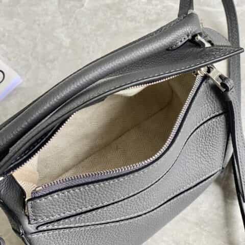 LOEWE罗意威 Mini Puzzle bag几何包 0338荔枝煤灰18CM