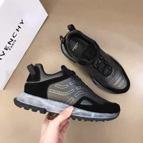 Givenchy纪梵希  头层牛里拼接透明聚氨酯材质低帮气垫运动鞋