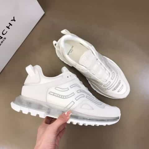 Givenchy纪梵希  头层牛里拼接透明聚氨酯材质低帮气垫运动鞋