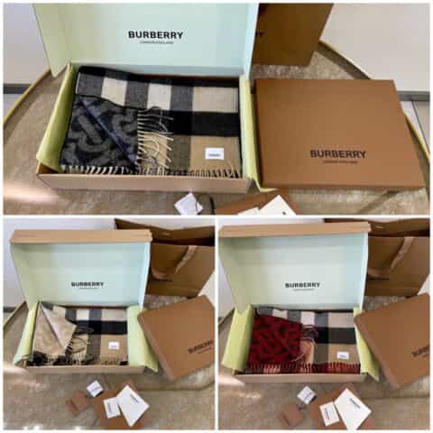 Burberry巴宝莉提花精纺羊绒围巾