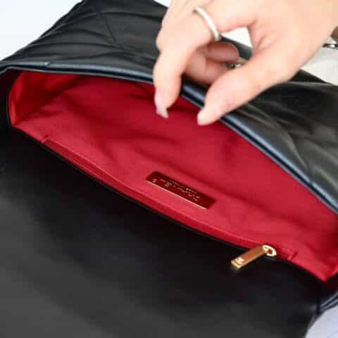 CHANEL Flap 19bag 26CM黑色银扣 AS1160