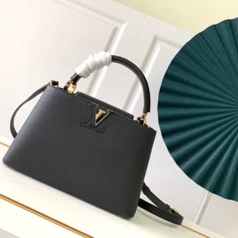 Louis Vuitton LV Capucines MM handbag M42259黑色