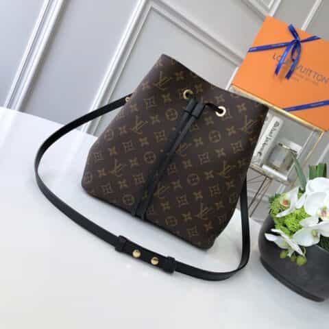 Louis Vuitton LV Neonoe 老花水桶包 M44020黑色