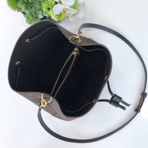 Louis Vuitton LV Neonoe 老花水桶包 M44020黑色