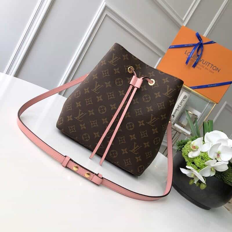 Louis Vuitton LV Neonoe 老花水桶包 M44022樱花粉