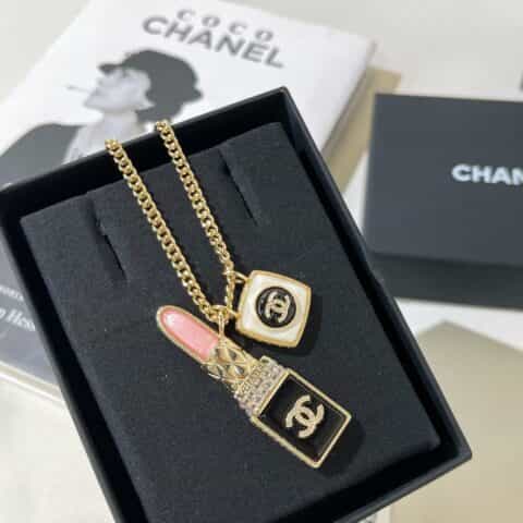 CHANEL香奈儿双c口红项链