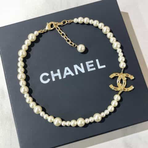 新款CHANEL香奈儿双c珍珠项链 手链