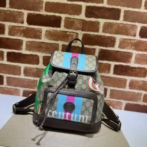 GUCCI古驰GG印花双肩背包674147