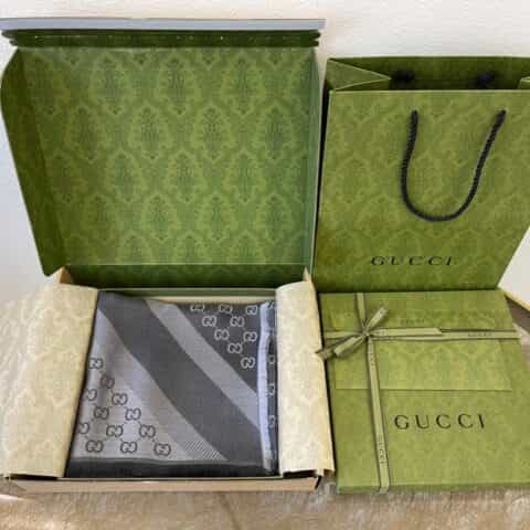 GUCCI古驰丝毛混纺材质围巾