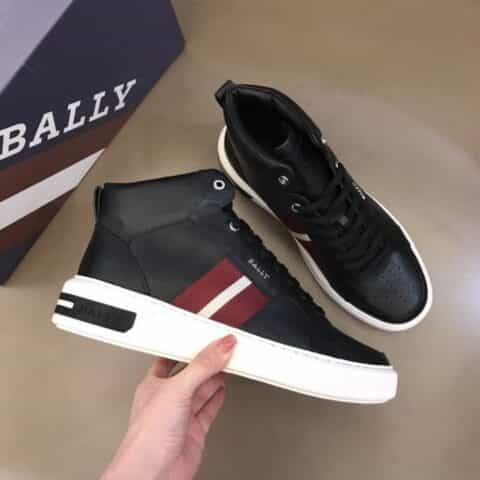 BALLY巴利   B家原单秋冬男士高帮皮革运动鞋