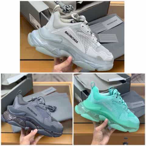 Balenciaga巴黎世家  三层复合鞋底刺绣标识男女款巴黎老爹鞋