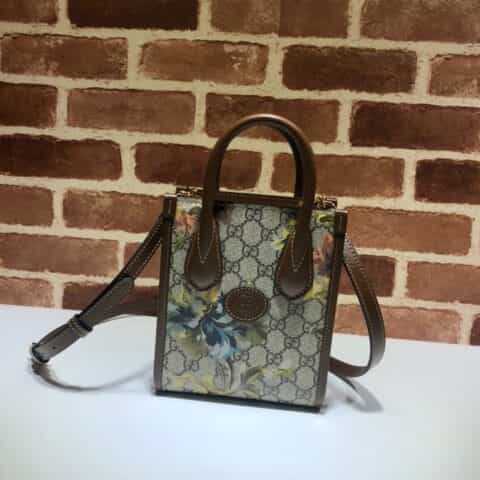 GUCCI古驰印花迷你托特包671623