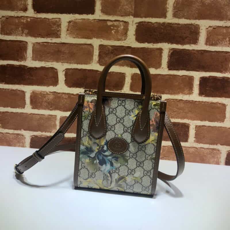 GUCCI古驰印花迷你托特包671623