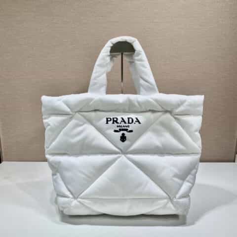 PRADA托特包 1BG411白色