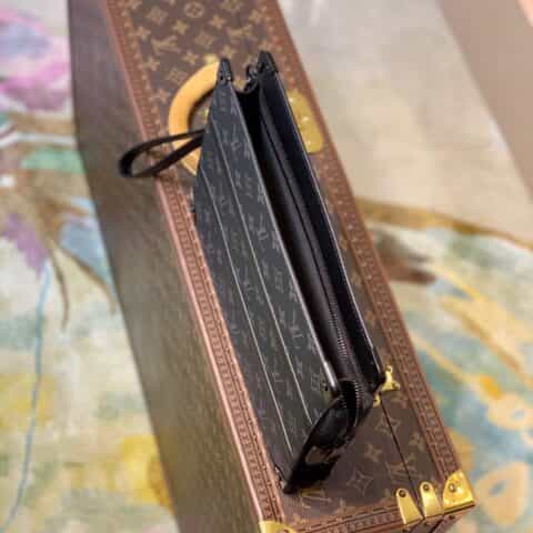Louis Vuitton LV Trunk Pouch 手拿包 M45937黑花