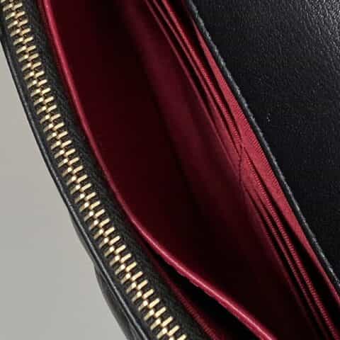 CHANEL 2021SS小珍珠链条Woc 黑色砂金扣