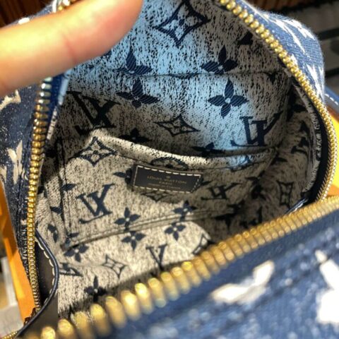 Louis Vuitton LV Square Bag 丹宁系列牛仔蓝骰子包 M59611