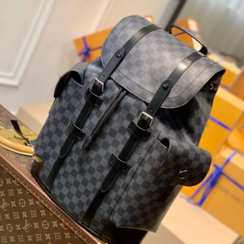 Louis Vuitton LV Christopher 黑格小号双肩包 N41379