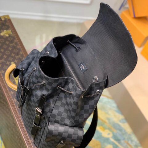 Louis Vuitton LV Christopher 黑格小号双肩包 N41379