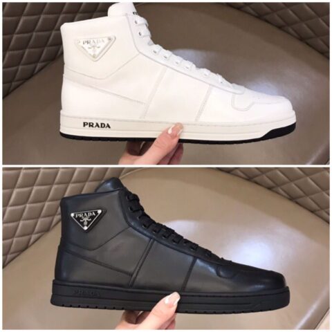 PRADA/普拉达    P 家奢品、男士秋冬高帮时尚运动鞋