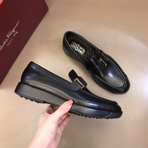 Salvatore Ferragam菲拉格慕   男士厚底休闲乐福鞋
